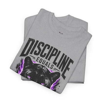Discipline Equals Freedom Panther Tee — "Every Crack Lets the Light Out" Motivational Graphic T-Shirt