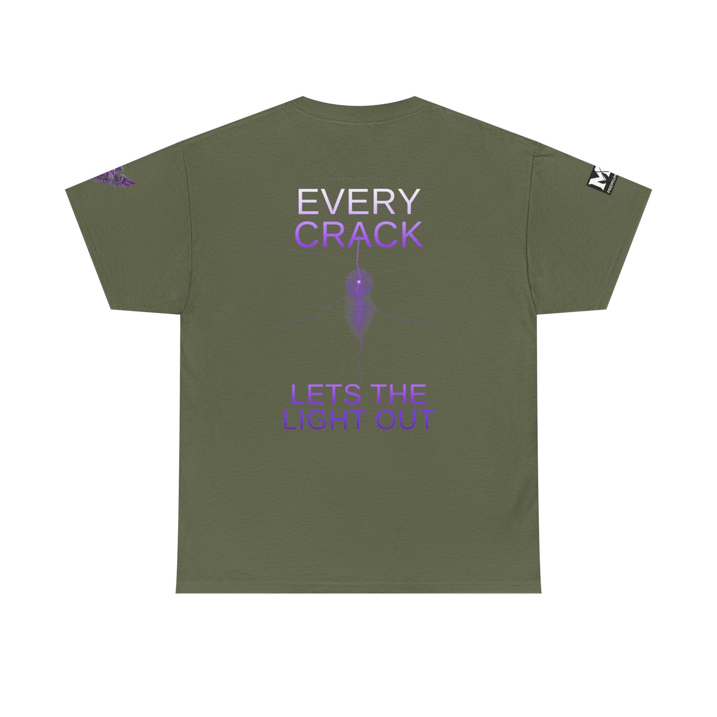 Discipline Equals Freedom Panther Tee — "Every Crack Lets the Light Out" Motivational Graphic T-Shirt