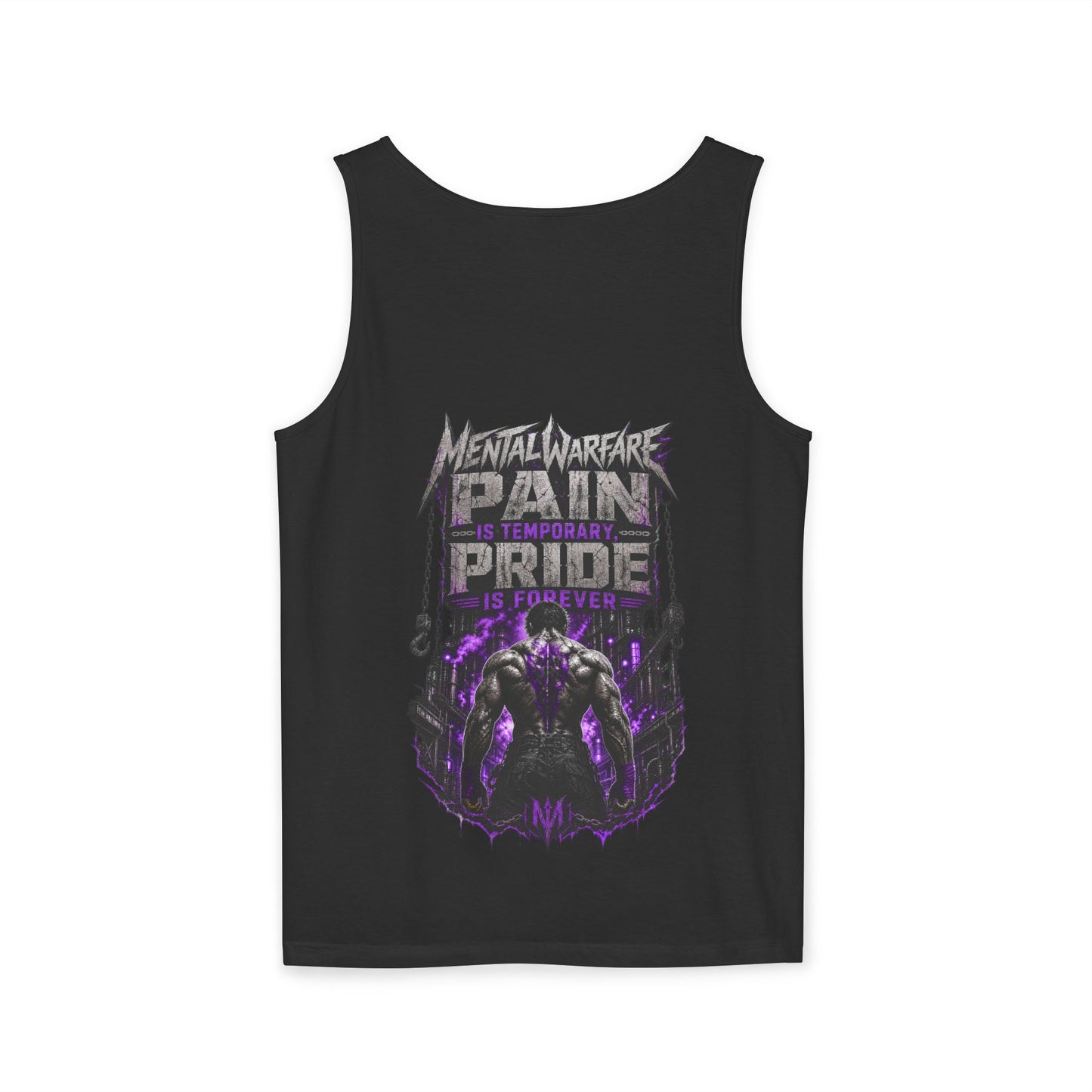 Mental Warfare Graphic Tank Top — "Pain Is Temporary, Pride Is Forever" Athletic Muscle Tee