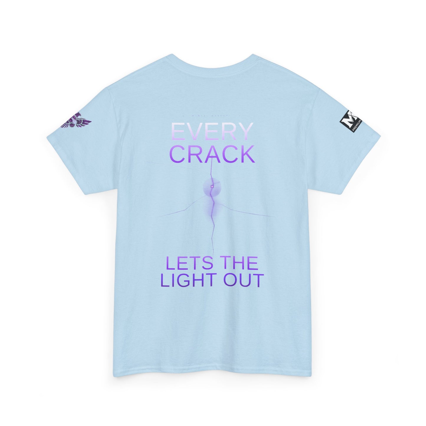 Discipline Equals Freedom Panther Tee — "Every Crack Lets the Light Out" Motivational Graphic T-Shirt