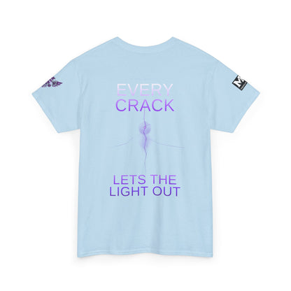 Discipline Equals Freedom Panther Tee — "Every Crack Lets the Light Out" Motivational Graphic T-Shirt