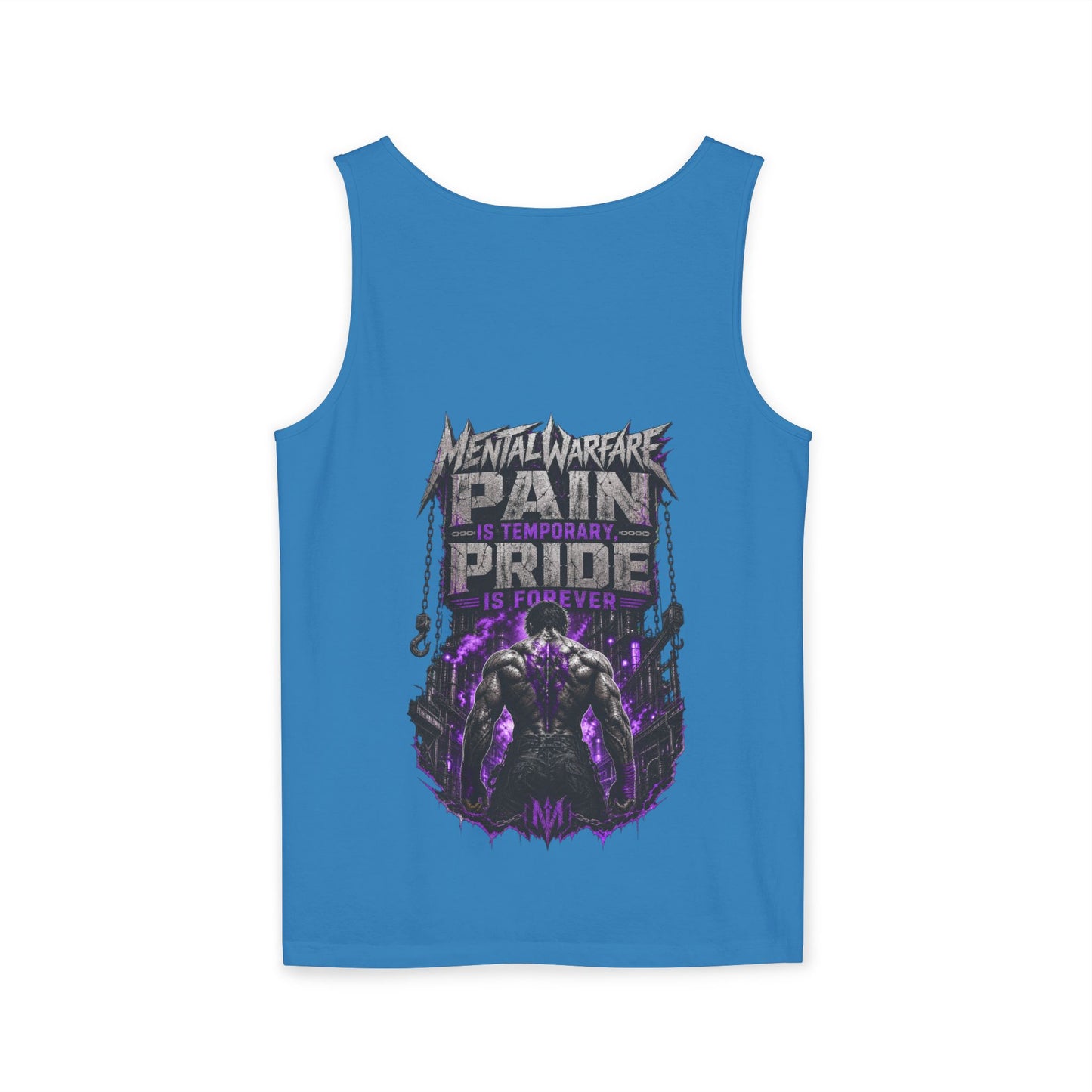Mental Warfare Graphic Tank Top — "Pain Is Temporary, Pride Is Forever" Athletic Muscle Tee