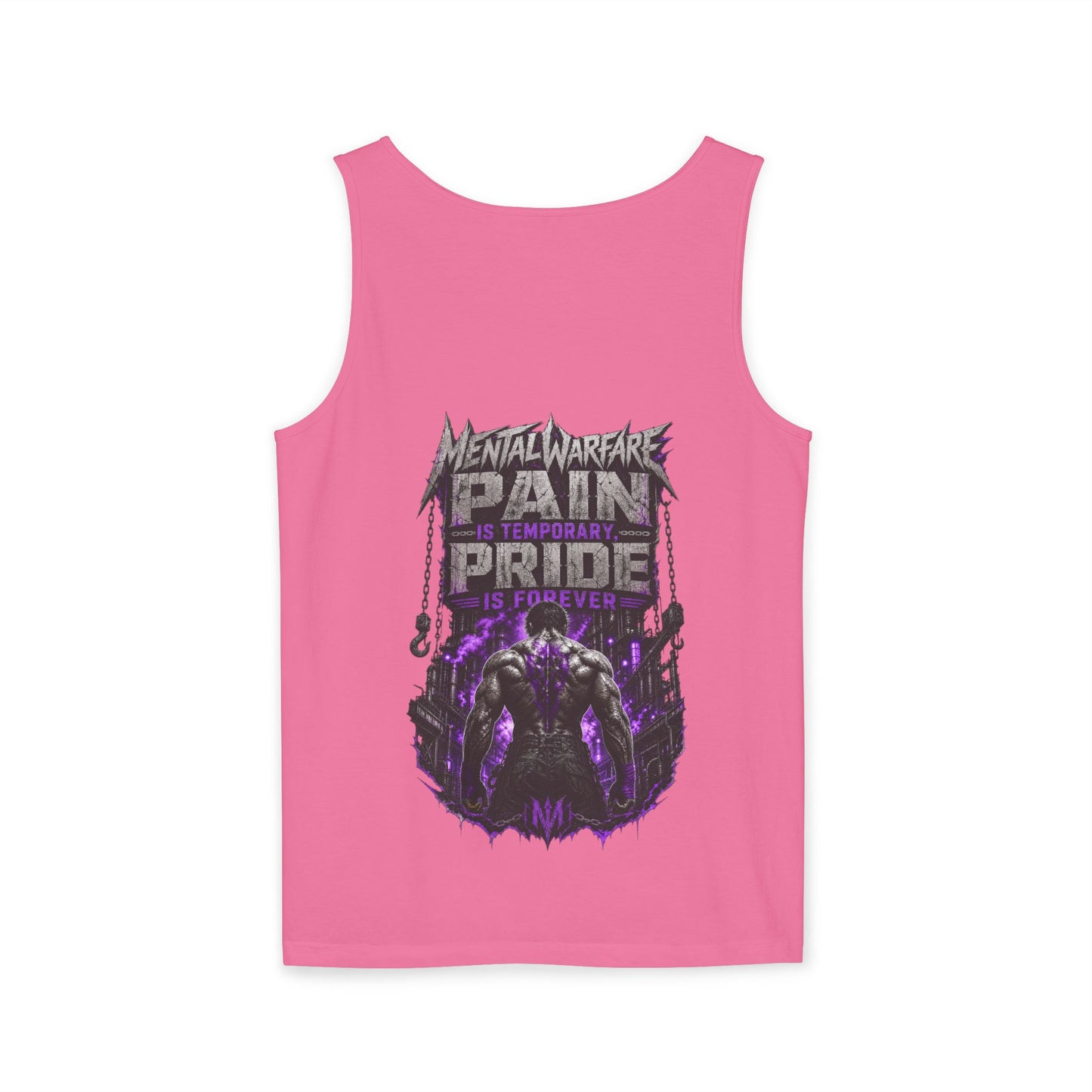 Mental Warfare Graphic Tank Top — "Pain Is Temporary, Pride Is Forever" Athletic Muscle Tee