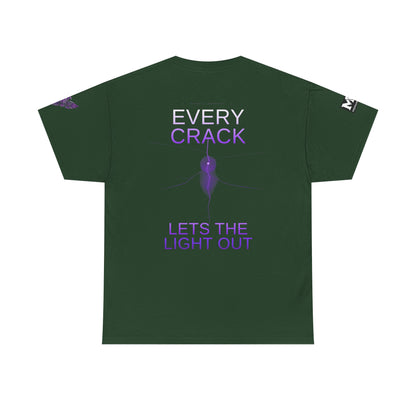 Discipline Equals Freedom Panther Tee — "Every Crack Lets the Light Out" Motivational Graphic T-Shirt