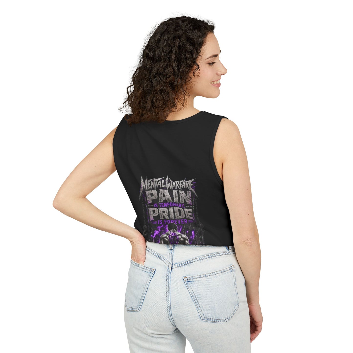 Mental Warfare Graphic Tank Top — "Pain Is Temporary, Pride Is Forever" Athletic Muscle Tee