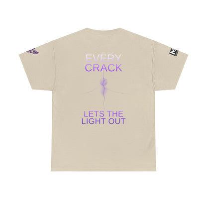 Discipline Equals Freedom Panther Tee — "Every Crack Lets the Light Out" Motivational Graphic T-Shirt