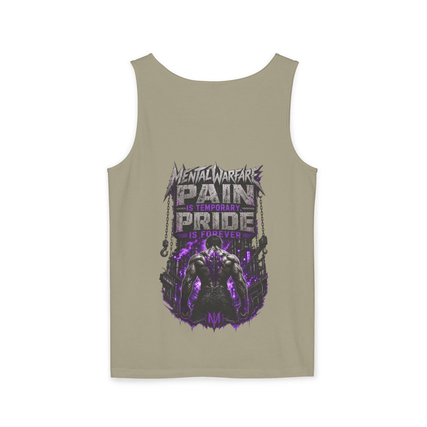 Mental Warfare Graphic Tank Top — "Pain Is Temporary, Pride Is Forever" Athletic Muscle Tee