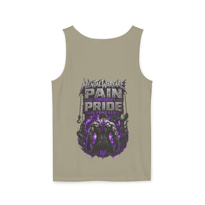 Mental Warfare Graphic Tank Top — "Pain Is Temporary, Pride Is Forever" Athletic Muscle Tee