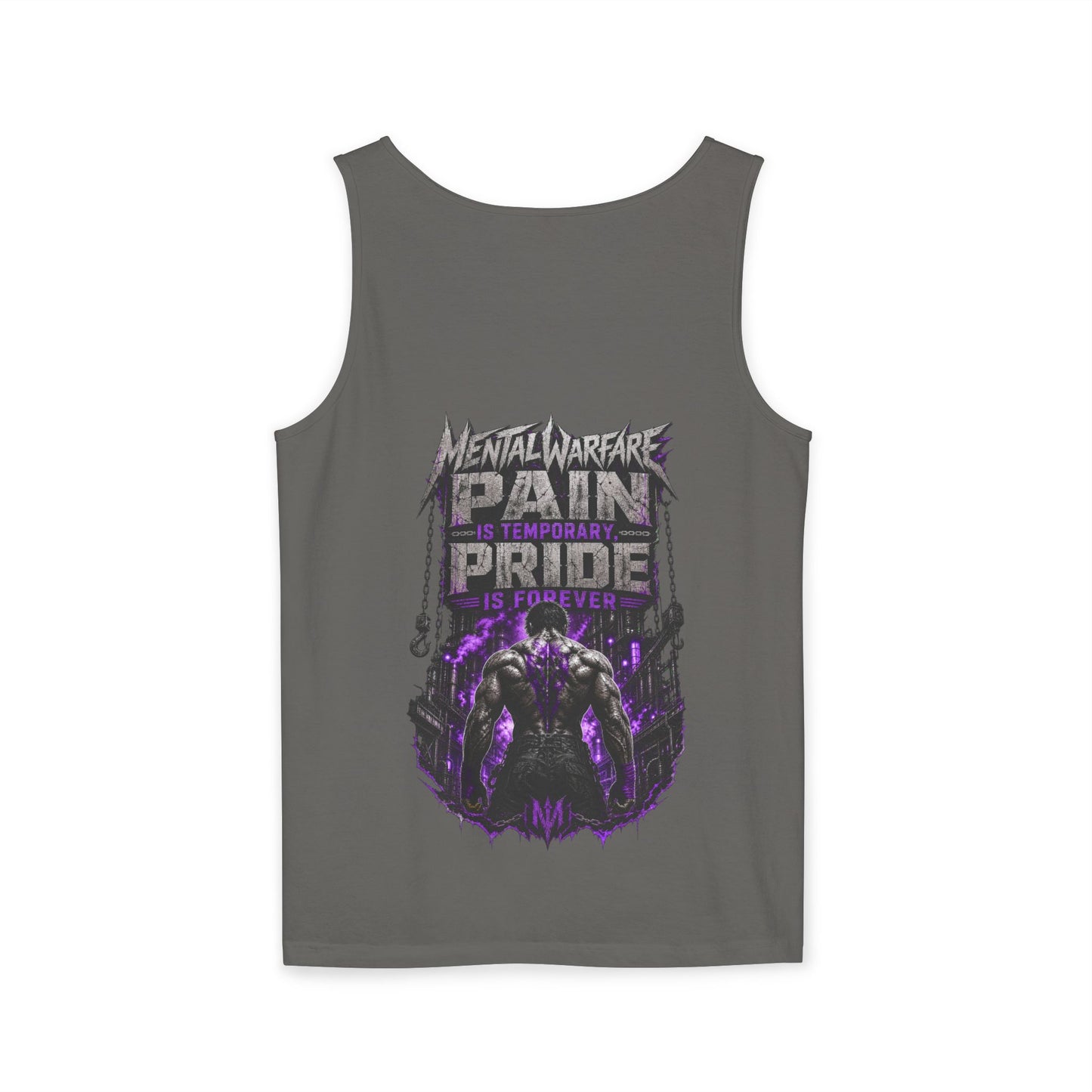 Mental Warfare Graphic Tank Top — "Pain Is Temporary, Pride Is Forever" Athletic Muscle Tee