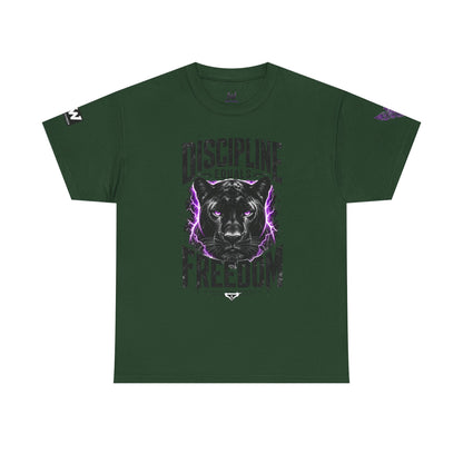 Discipline Equals Freedom Panther Tee — "Every Crack Lets the Light Out" Motivational Graphic T-Shirt