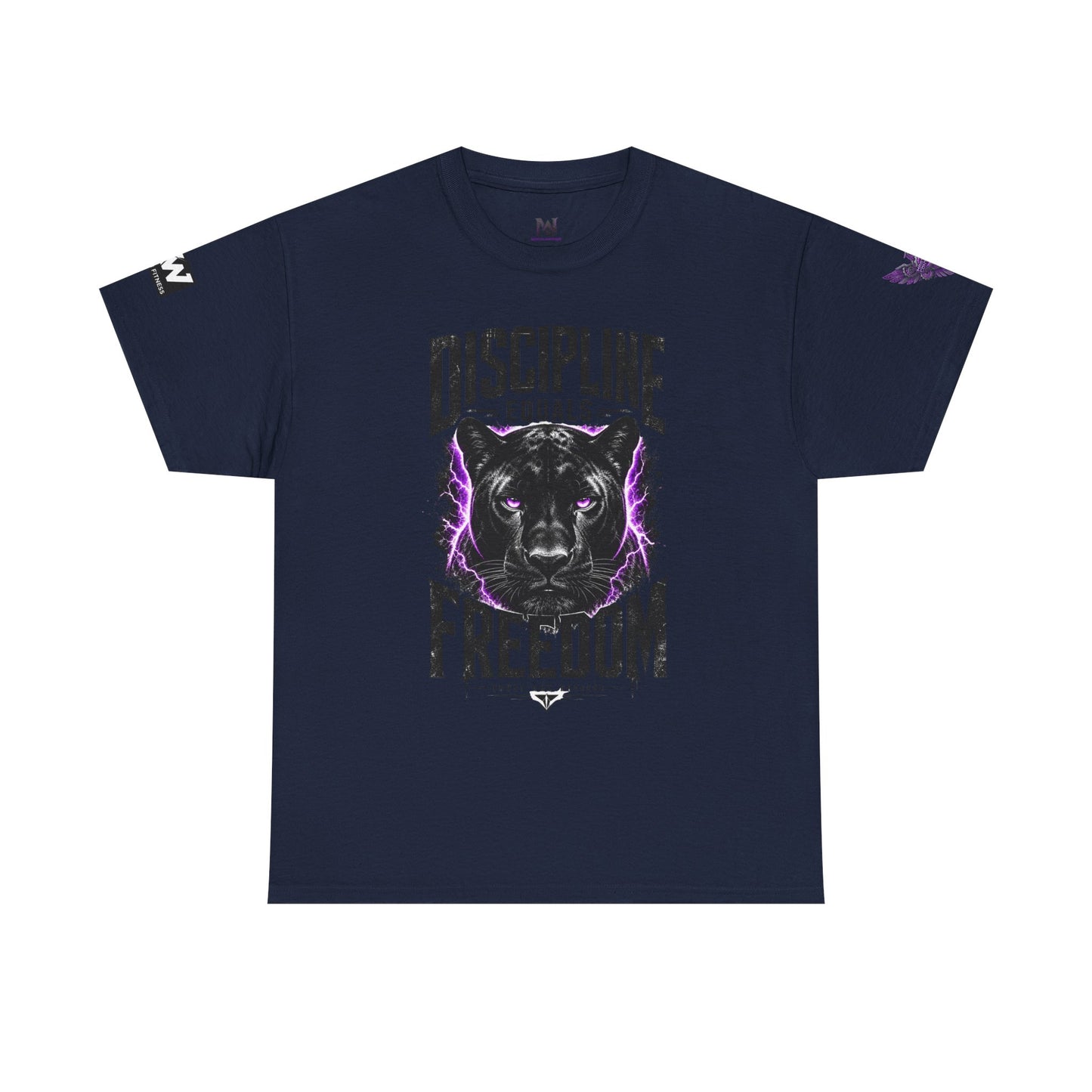 Discipline Equals Freedom Panther Tee — "Every Crack Lets the Light Out" Motivational Graphic T-Shirt
