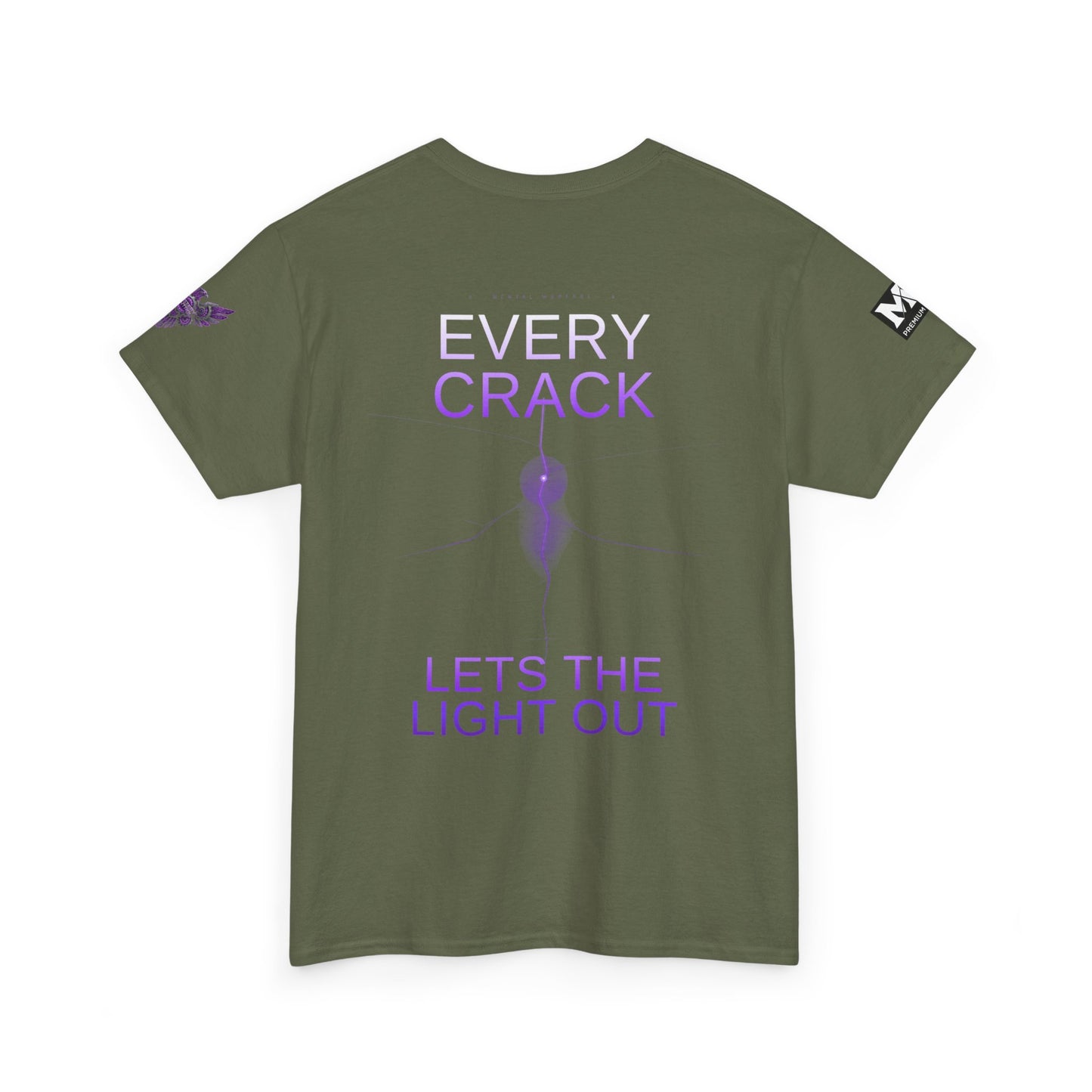 Discipline Equals Freedom Panther Tee — "Every Crack Lets the Light Out" Motivational Graphic T-Shirt