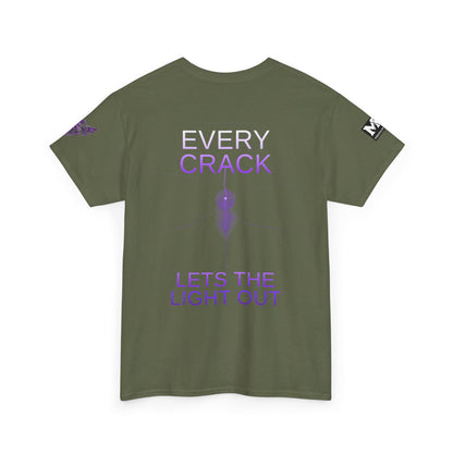 Discipline Equals Freedom Panther Tee — "Every Crack Lets the Light Out" Motivational Graphic T-Shirt