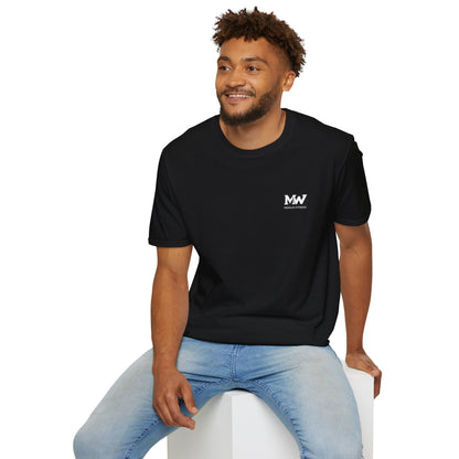 MW Minimal Logo T-Shirt — Small Chest Patch Graphic Tee