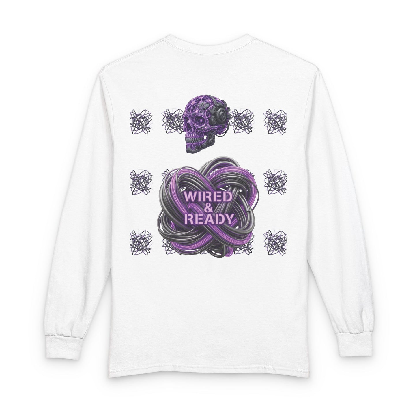 Mental Warfare Long Sleeve Tee â€” "Wired & Ready" Graphic Shirt