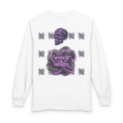 Mental Warfare Long Sleeve Tee â€” "Wired & Ready" Graphic Shirt