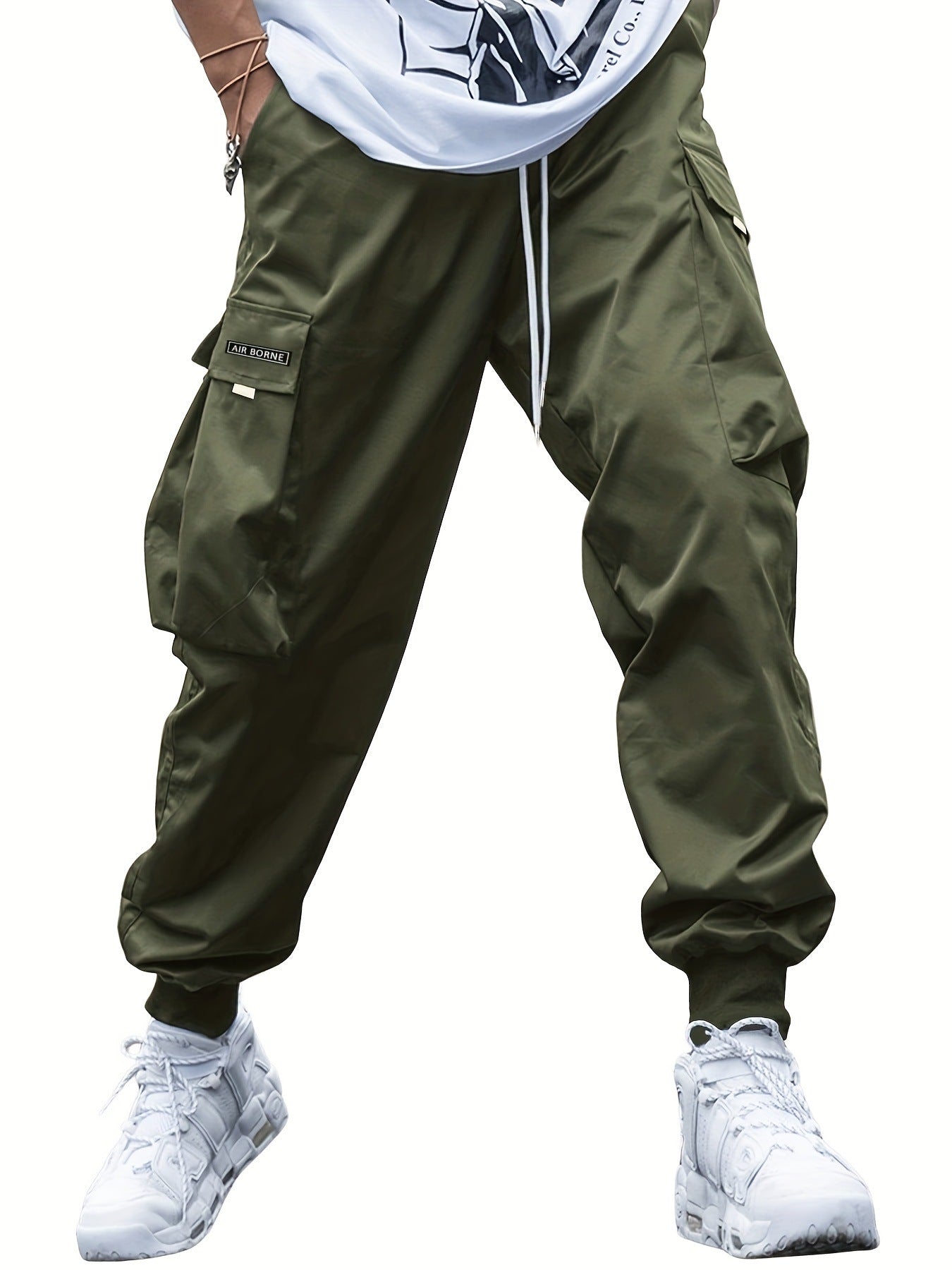Multi-pocket Men's Casual Hip-Hop Drawstring Cargo Joggers