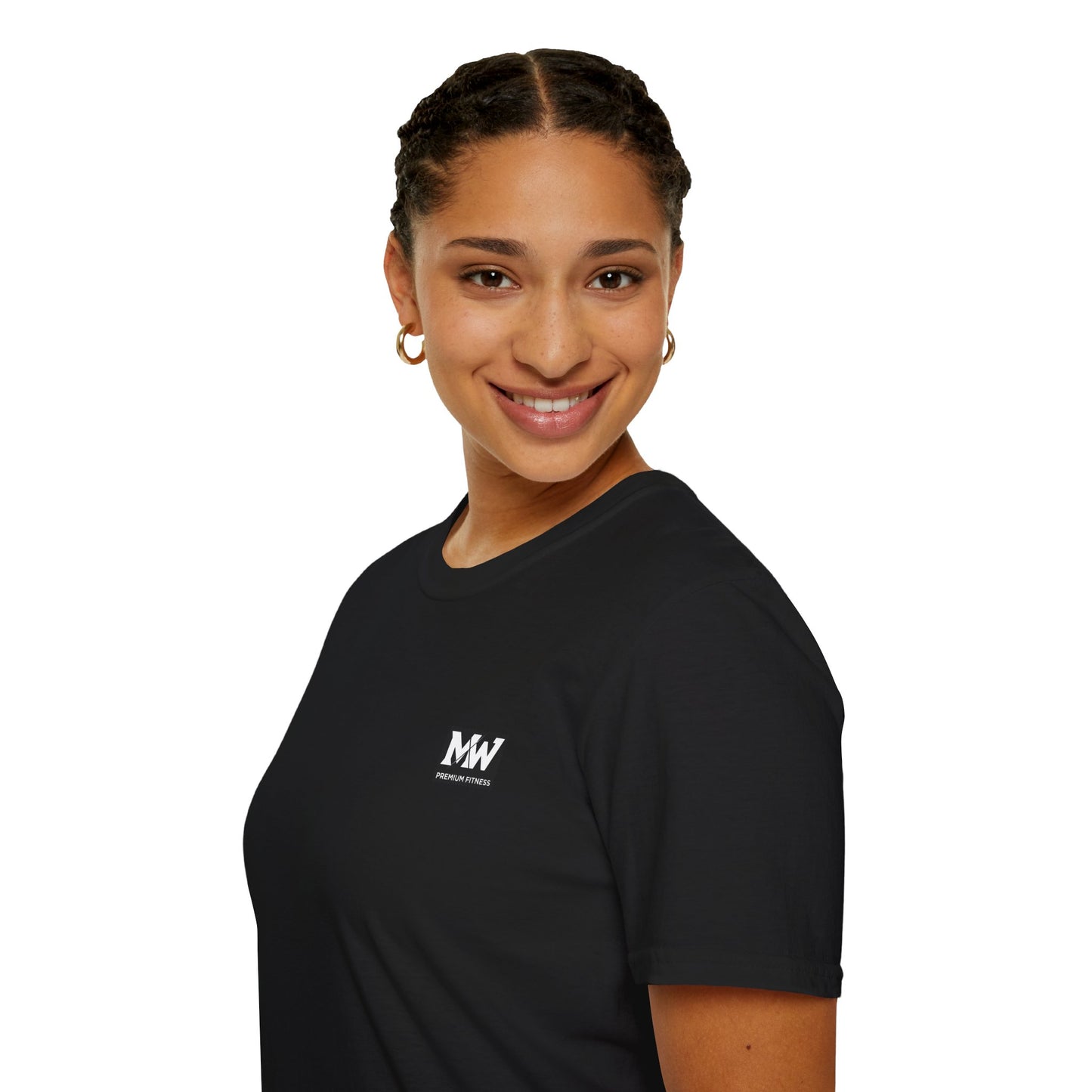 MW Minimal Logo T-Shirt — Small Chest Patch Graphic Tee