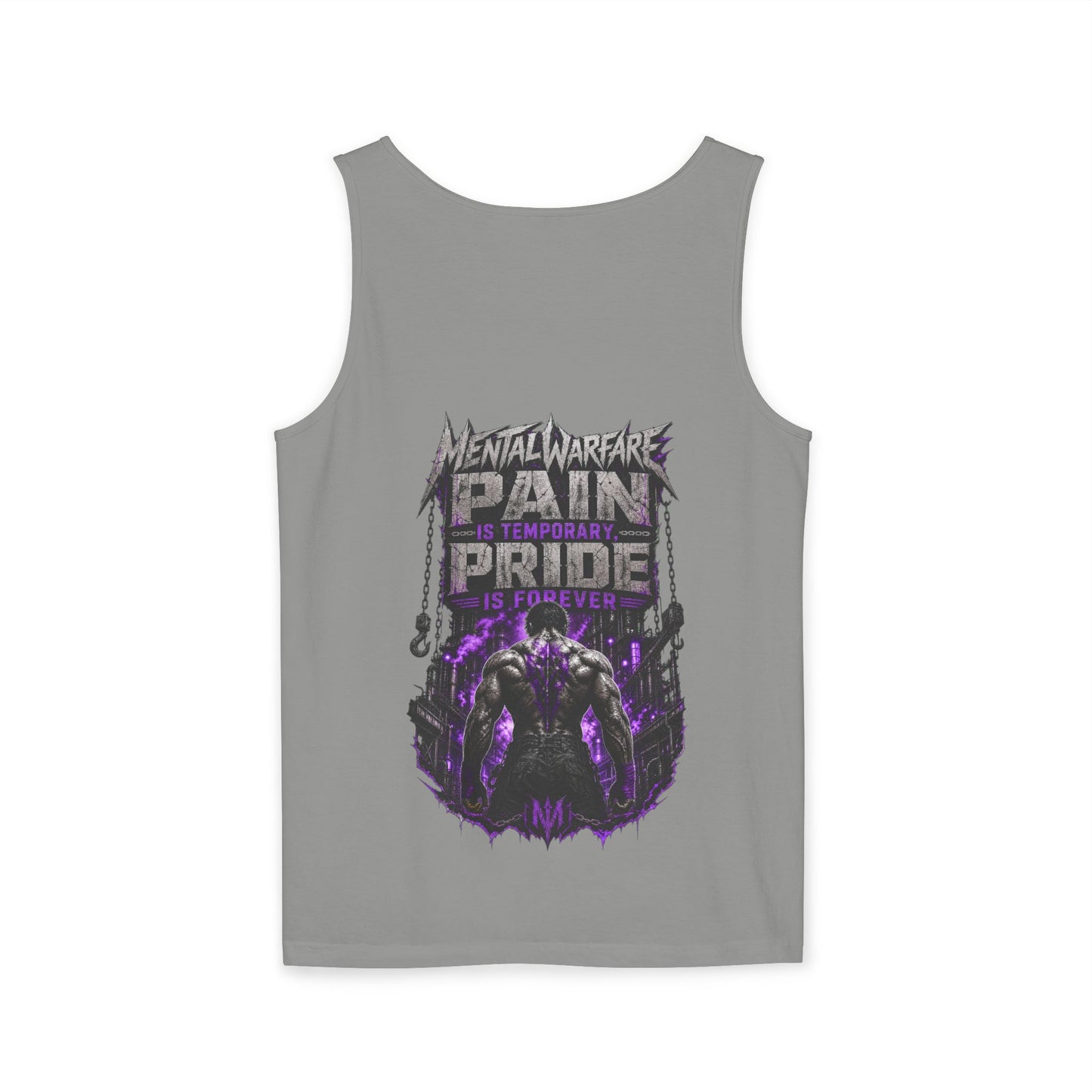 Mental Warfare Graphic Tank Top — "Pain Is Temporary, Pride Is Forever" Athletic Muscle Tee