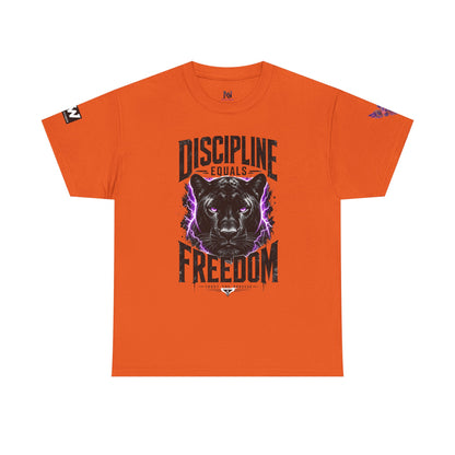 Discipline Equals Freedom Panther Tee — "Every Crack Lets the Light Out" Motivational Graphic T-Shirt