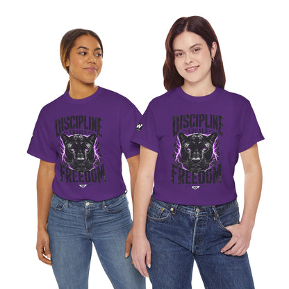 Discipline Equals Freedom Panther Tee — "Every Crack Lets the Light Out" Motivational Graphic T-Shirt