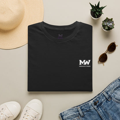 MW Minimal Logo T-Shirt — Small Chest Patch Graphic Tee