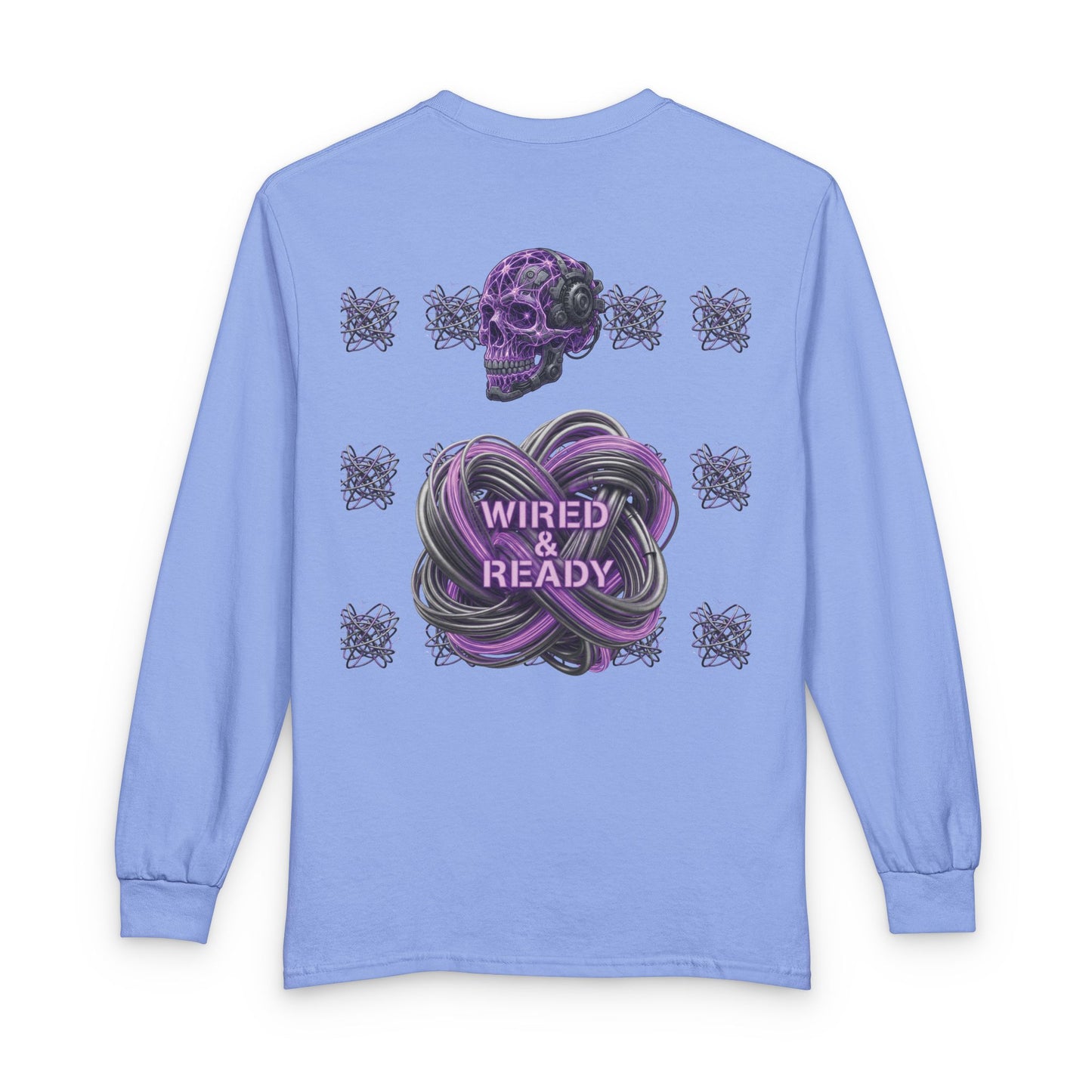Mental Warfare Long Sleeve Tee â€” "Wired & Ready" Graphic Shirt