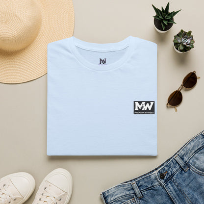 MW Minimal Logo T-Shirt — Small Chest Patch Graphic Tee