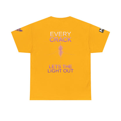 Discipline Equals Freedom Panther Tee — "Every Crack Lets the Light Out" Motivational Graphic T-Shirt