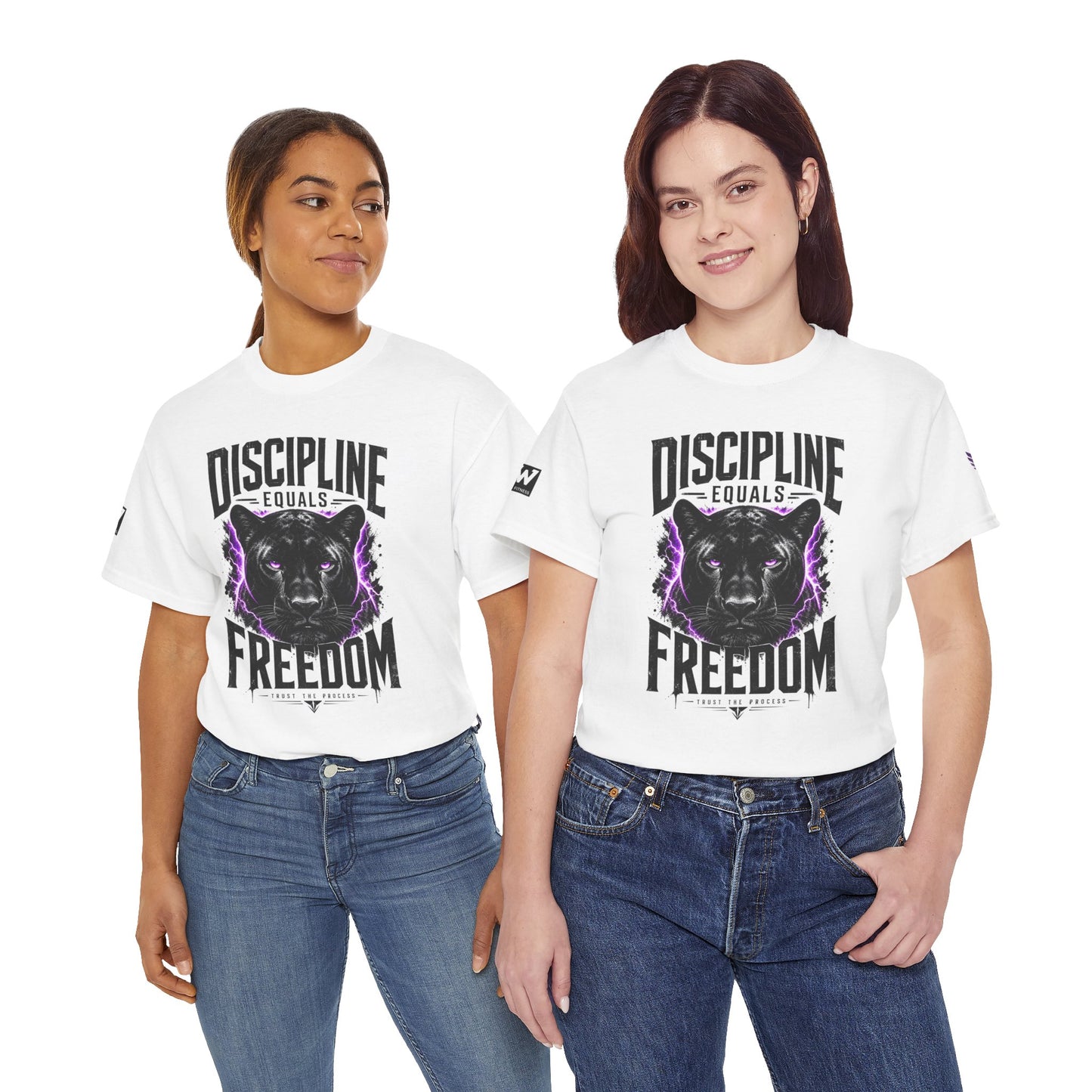 Discipline Equals Freedom Panther Tee — "Every Crack Lets the Light Out" Motivational Graphic T-Shirt