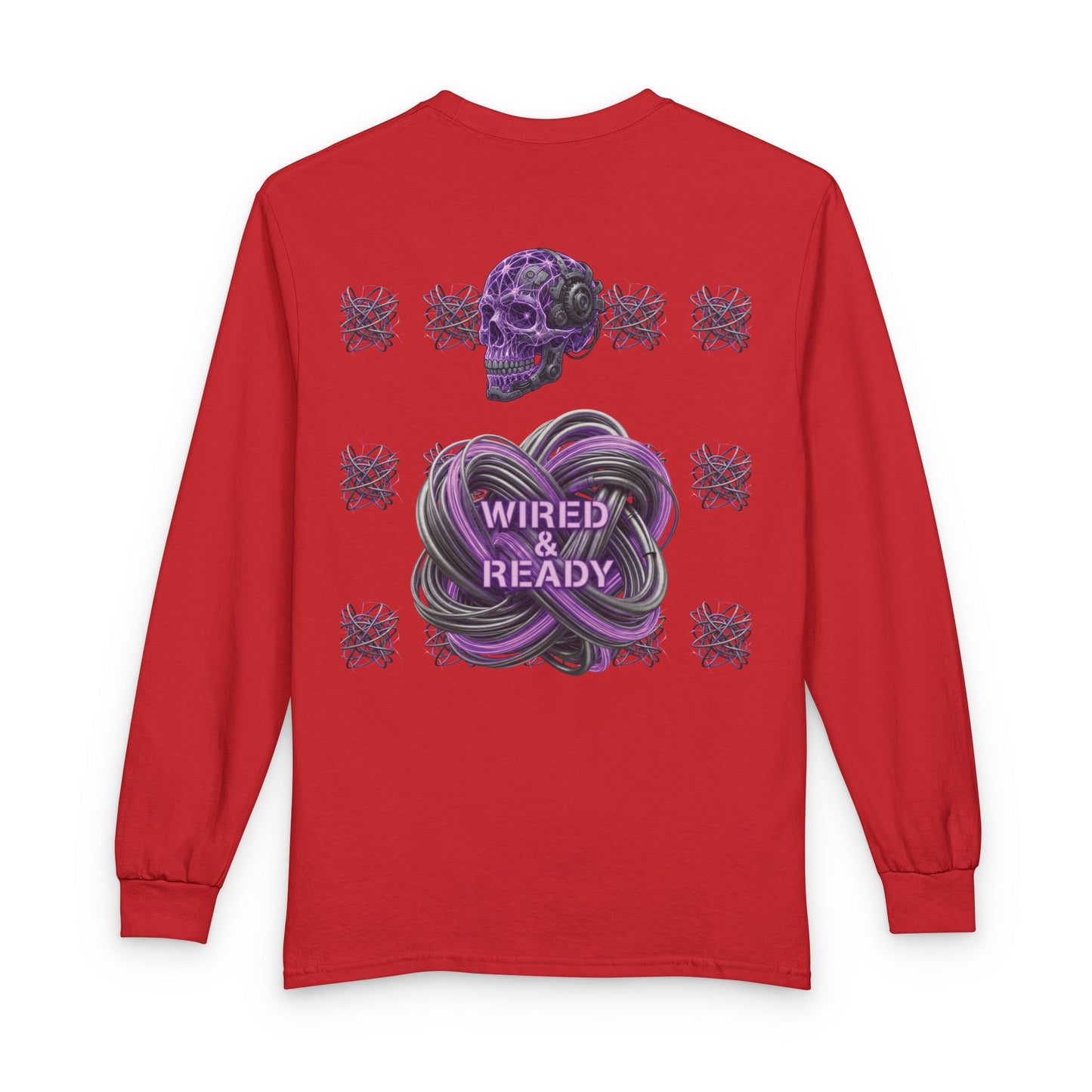 Mental Warfare Long Sleeve Tee â€” "Wired & Ready" Graphic Shirt