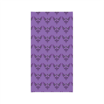Purple Floral Skull Neck Gaiter â€” Lightweight Bandana Face Covering