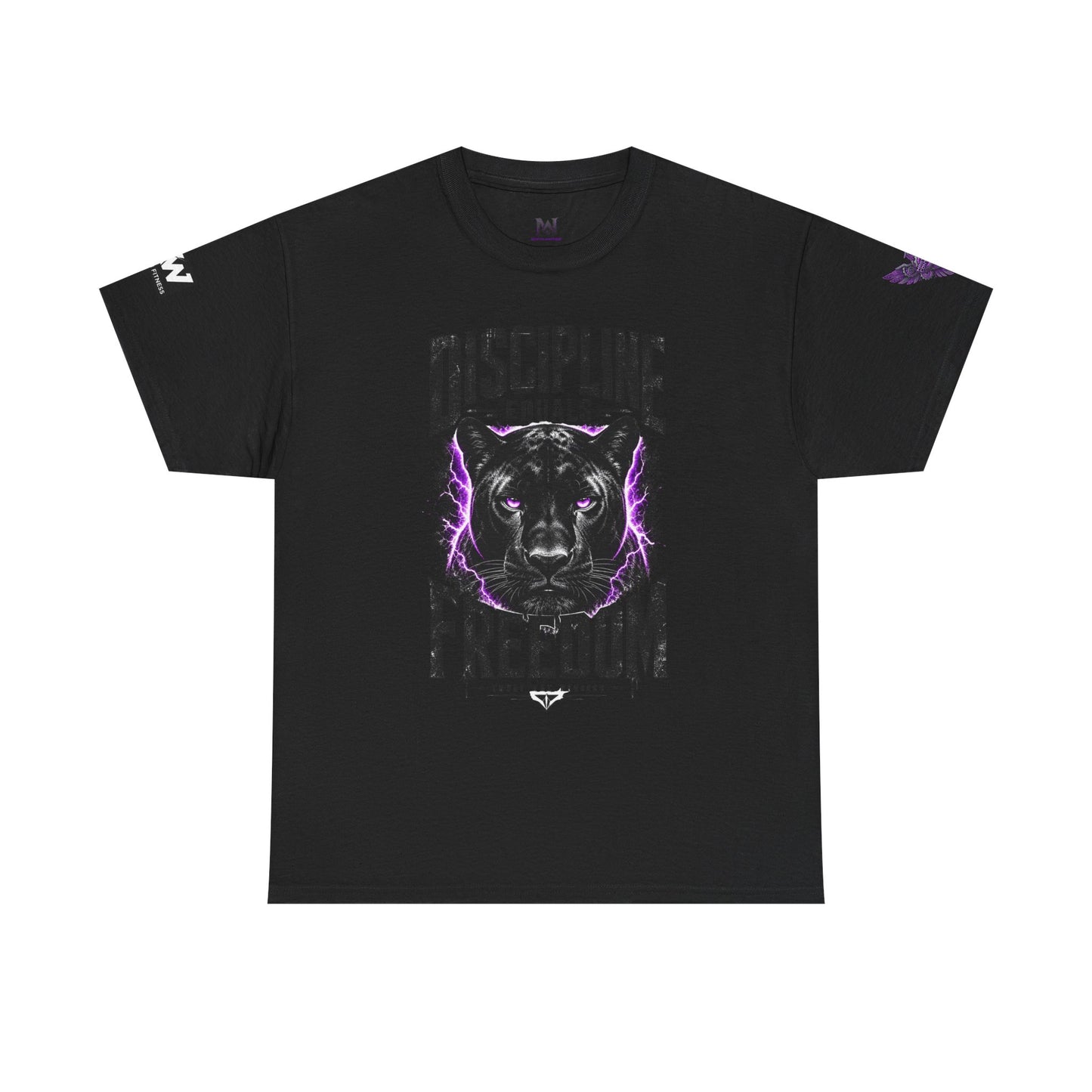 Discipline Equals Freedom Panther Tee — "Every Crack Lets the Light Out" Motivational Graphic T-Shirt