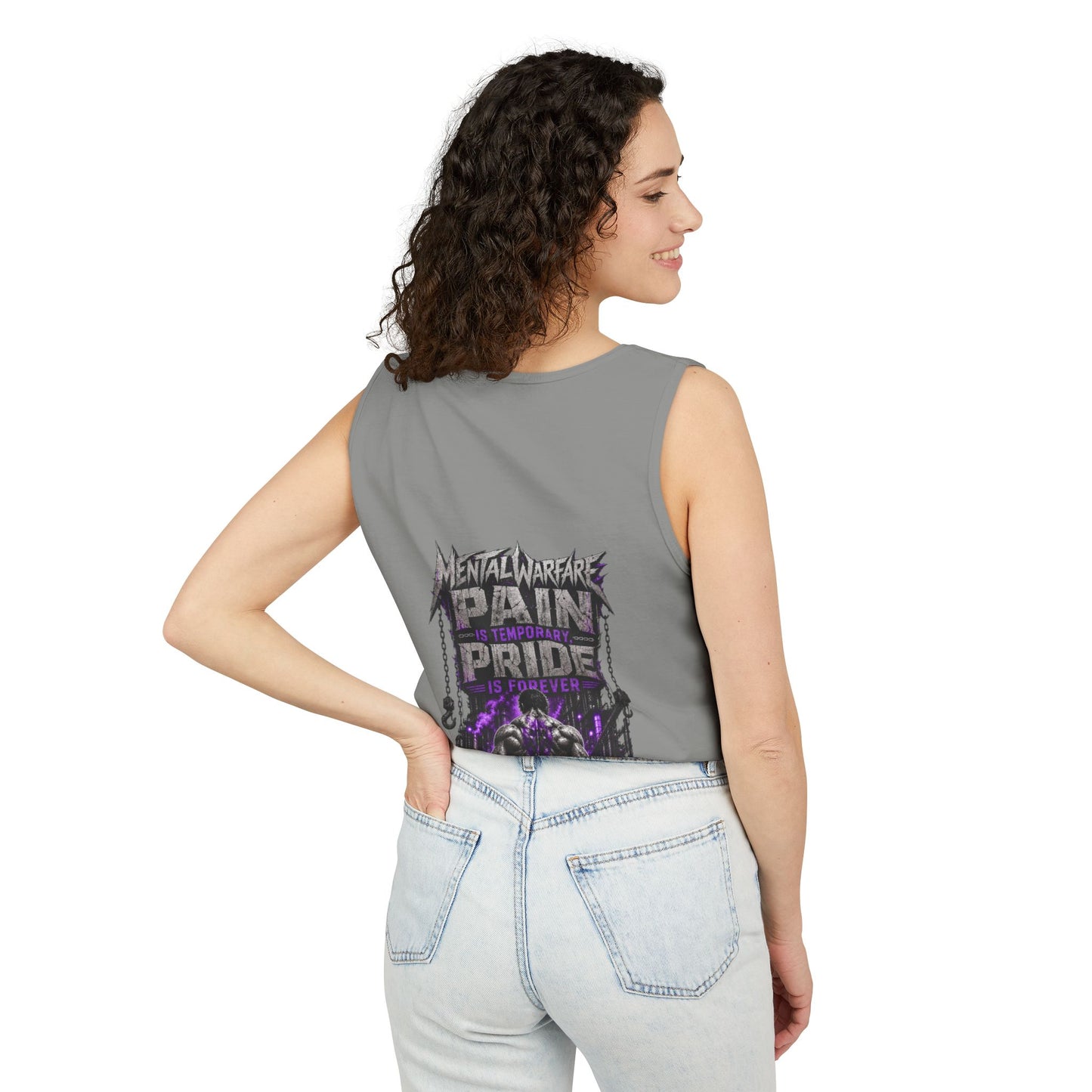 Mental Warfare Graphic Tank Top — "Pain Is Temporary, Pride Is Forever" Athletic Muscle Tee