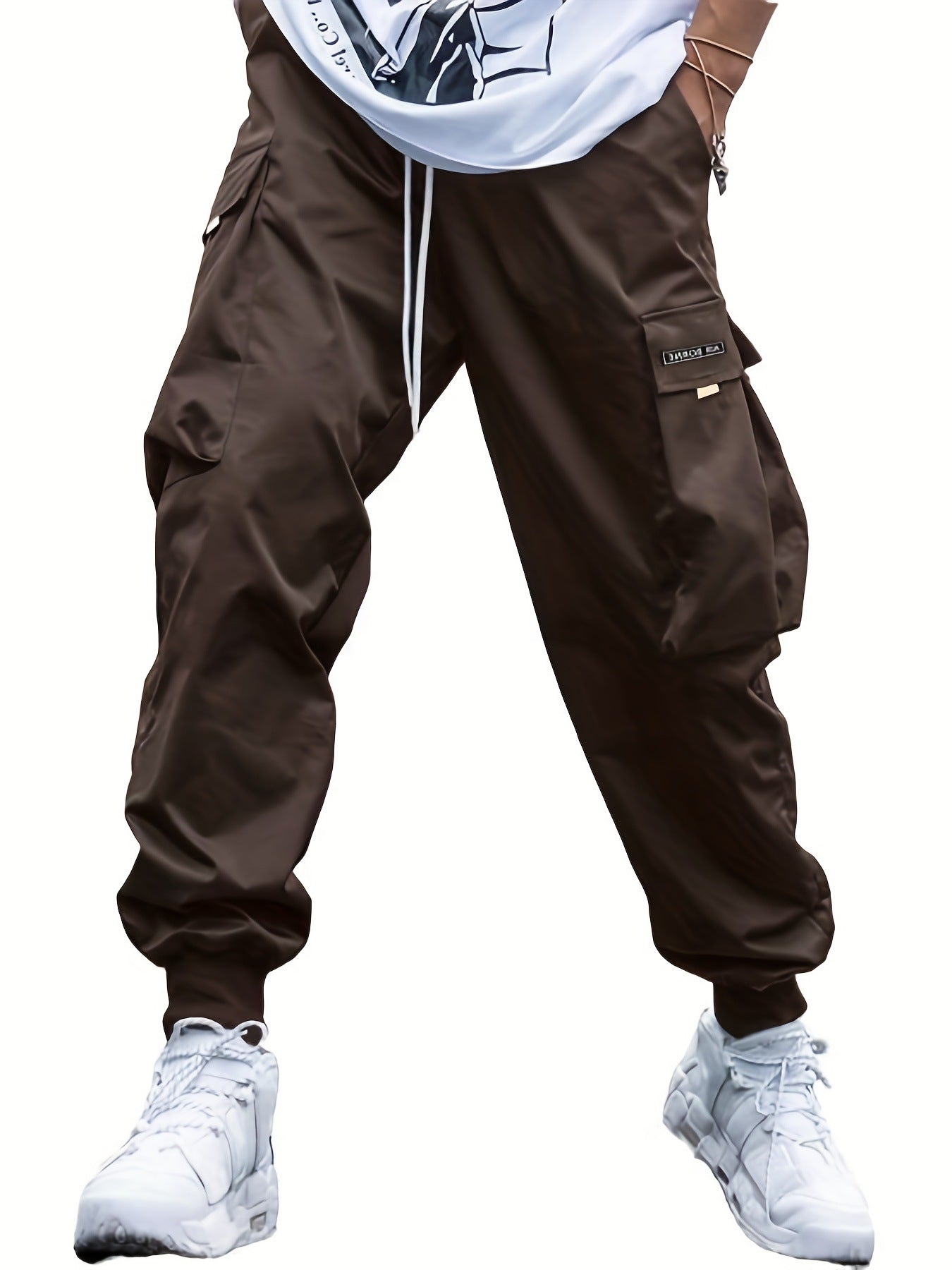 Multi-pocket Men's Casual Hip-Hop Drawstring Cargo Joggers