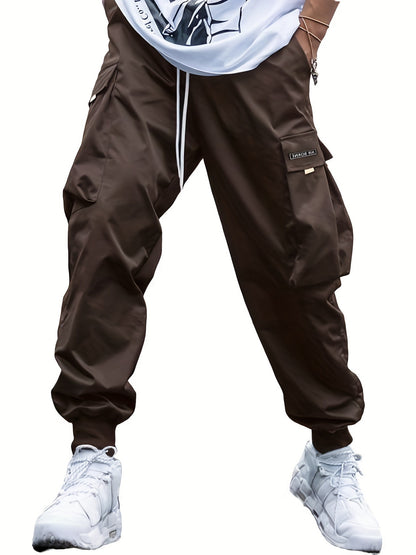 Multi-pocket Men's Casual Hip-Hop Drawstring Cargo Joggers