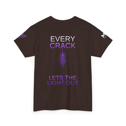 Discipline Equals Freedom Panther Tee — "Every Crack Lets the Light Out" Motivational Graphic T-Shirt