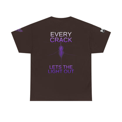 Discipline Equals Freedom Panther Tee — "Every Crack Lets the Light Out" Motivational Graphic T-Shirt