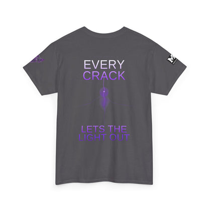 Discipline Equals Freedom Panther Tee — "Every Crack Lets the Light Out" Motivational Graphic T-Shirt