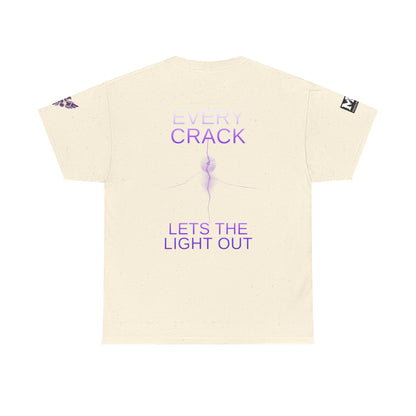 Discipline Equals Freedom Panther Tee — "Every Crack Lets the Light Out" Motivational Graphic T-Shirt