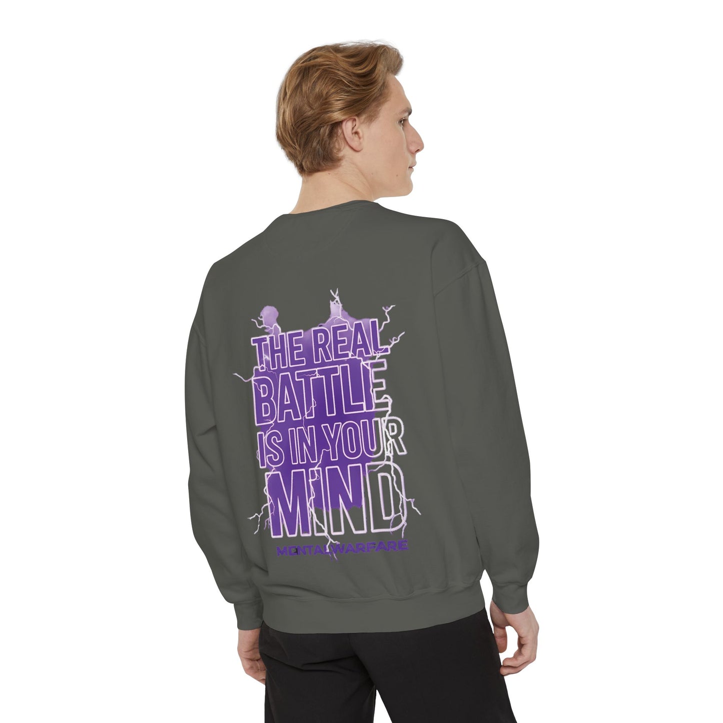 MentalWarfare Sweatshirt — “The Real Battle Is In Your Mind” Pullover