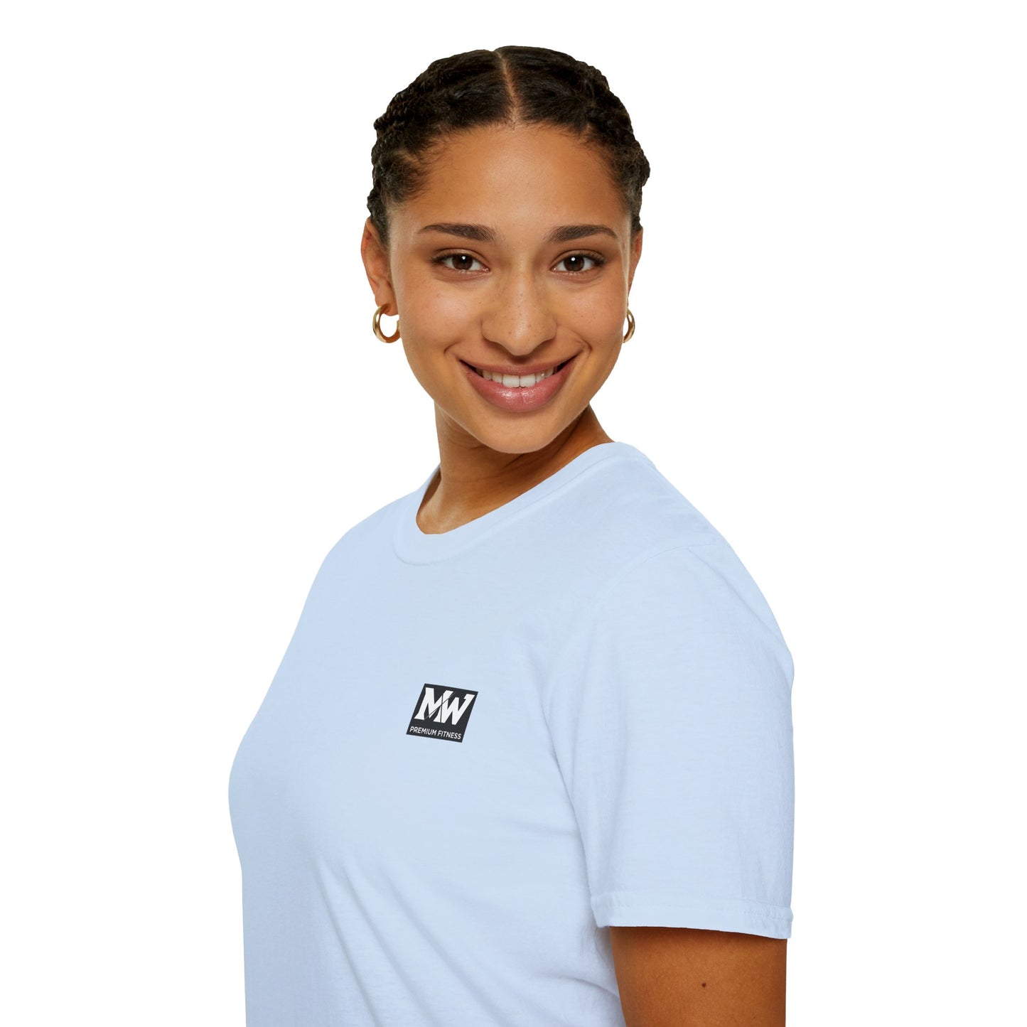MW Minimal Logo T-Shirt — Small Chest Patch Graphic Tee