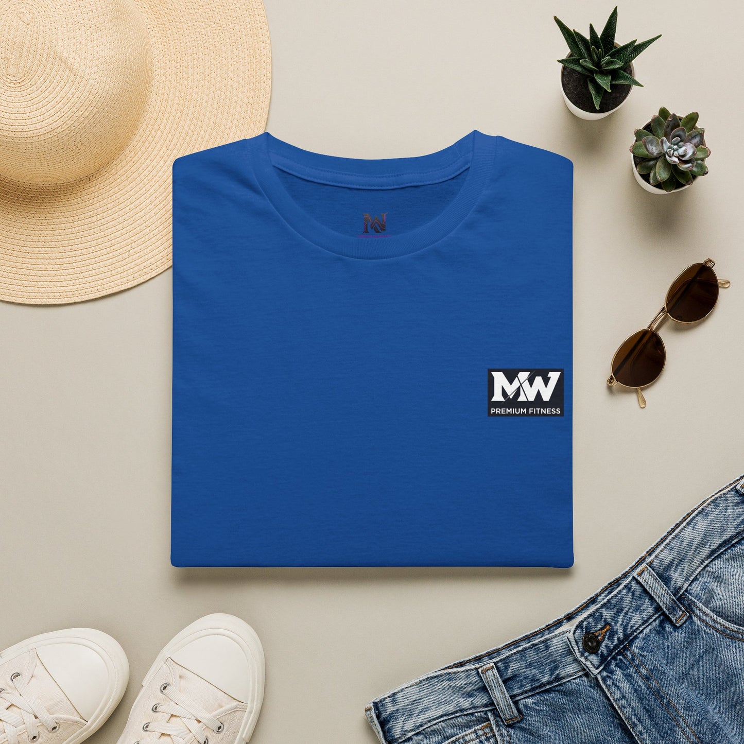 MW Minimal Logo T-Shirt — Small Chest Patch Graphic Tee