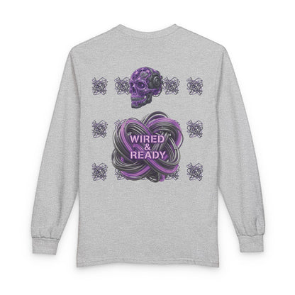 Mental Warfare Long Sleeve Tee â€” "Wired & Ready" Graphic Shirt