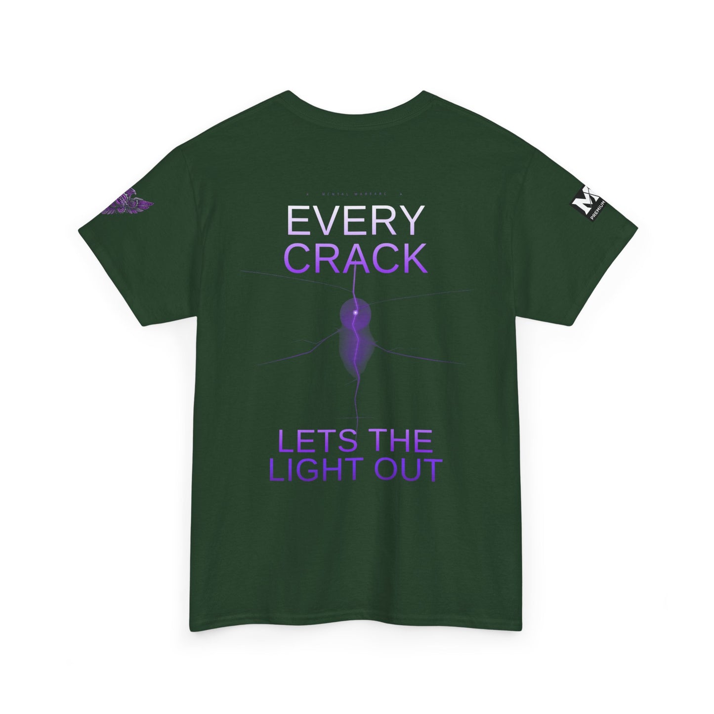 Discipline Equals Freedom Panther Tee — "Every Crack Lets the Light Out" Motivational Graphic T-Shirt
