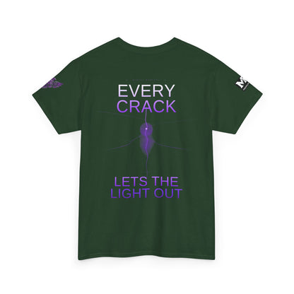 Discipline Equals Freedom Panther Tee — "Every Crack Lets the Light Out" Motivational Graphic T-Shirt