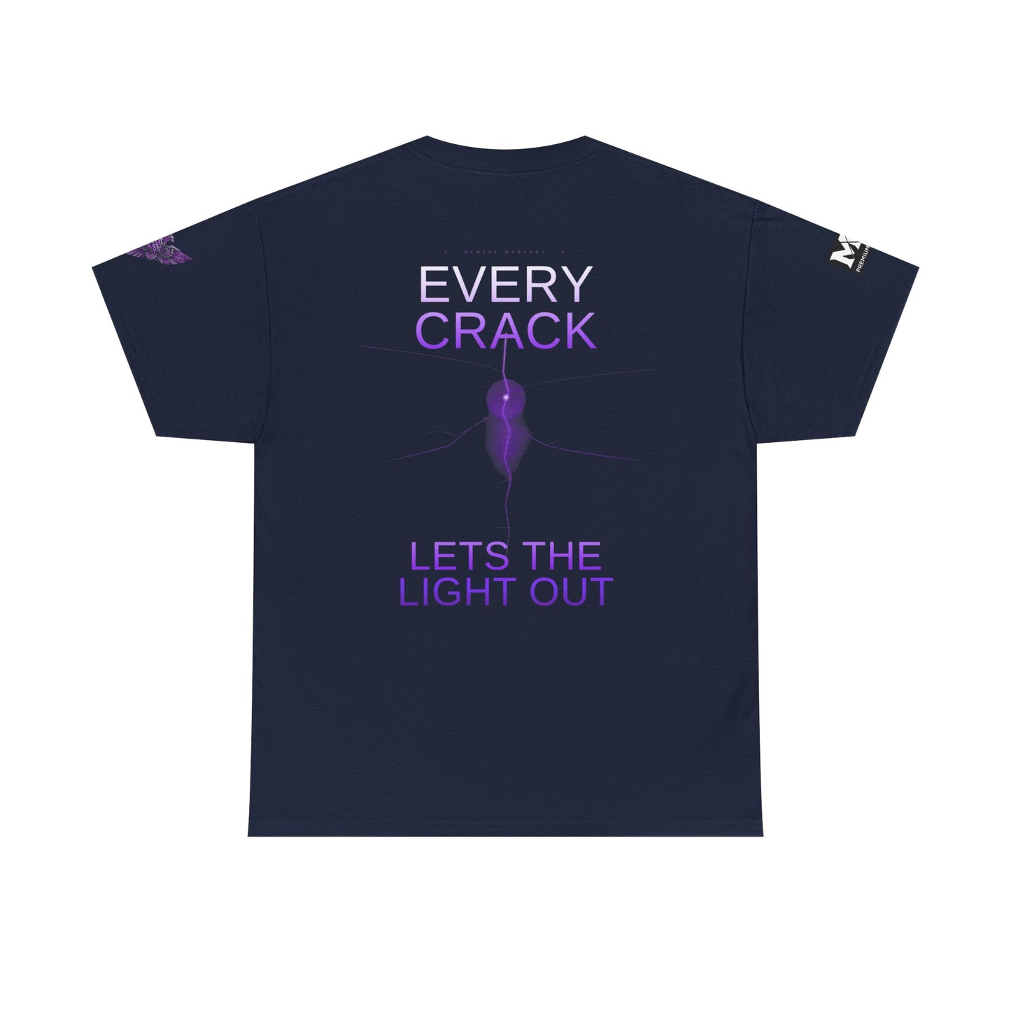 Discipline Equals Freedom Panther Tee — "Every Crack Lets the Light Out" Motivational Graphic T-Shirt