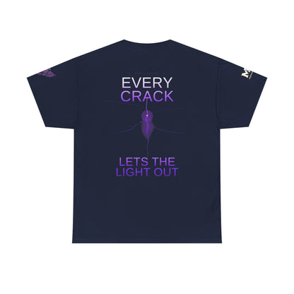 Discipline Equals Freedom Panther Tee — "Every Crack Lets the Light Out" Motivational Graphic T-Shirt