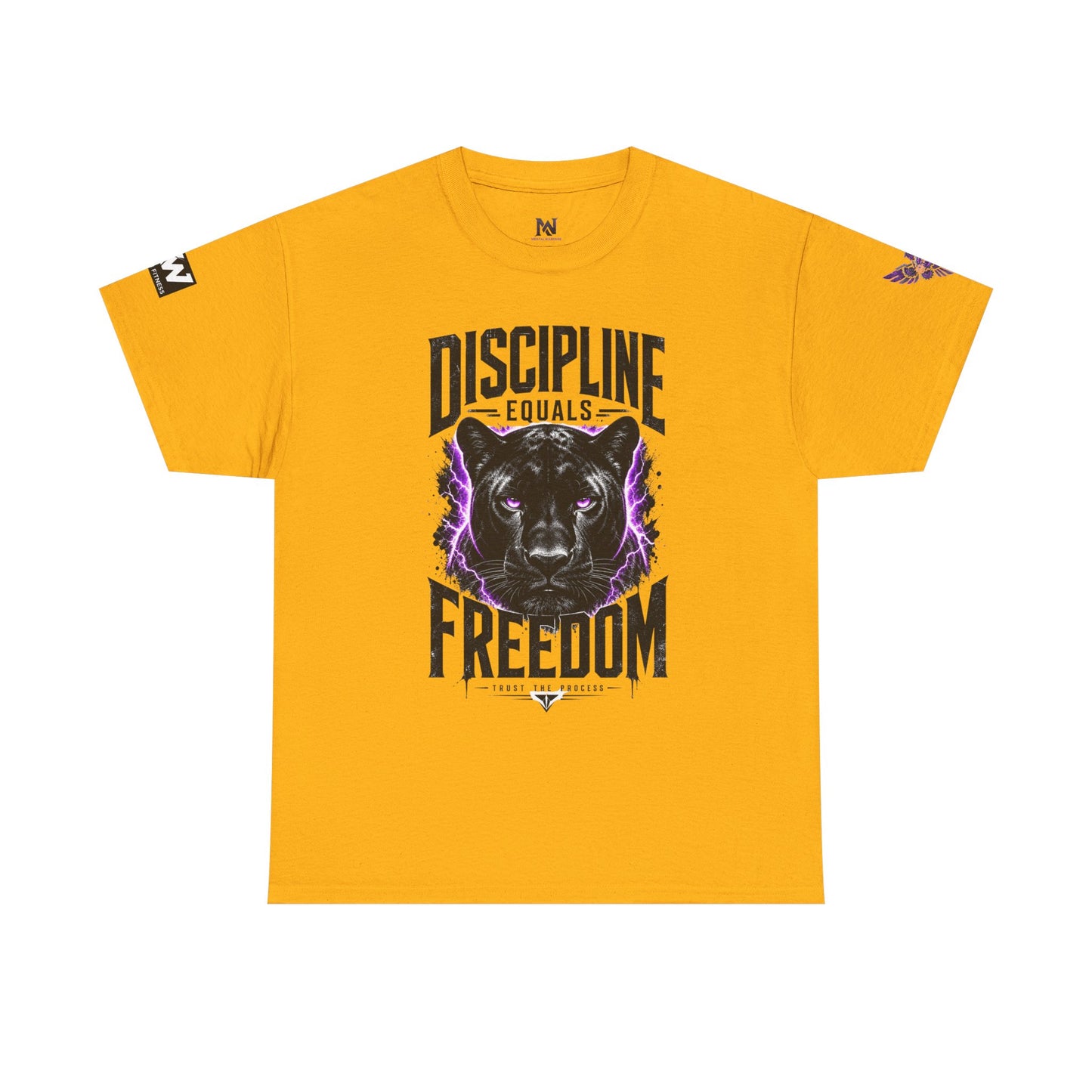 Discipline Equals Freedom Panther Tee — "Every Crack Lets the Light Out" Motivational Graphic T-Shirt