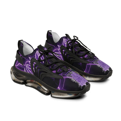 MentalWarfare Men’s Runners — Signature Purple Lightning Graphic Design